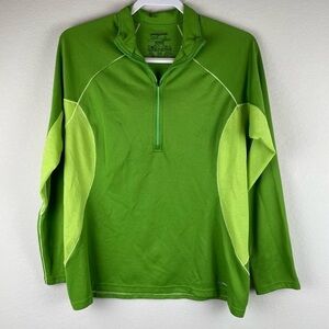 Patagonia Green Capilene 3 Midweight Half Zip Long Sleeve Pullover